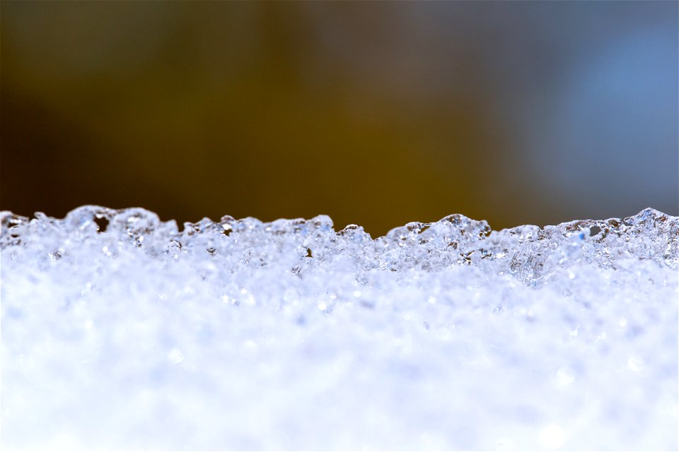 Icy Snow Macro photo