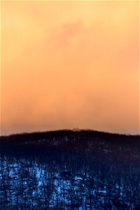 Hazy Orange Sky photo