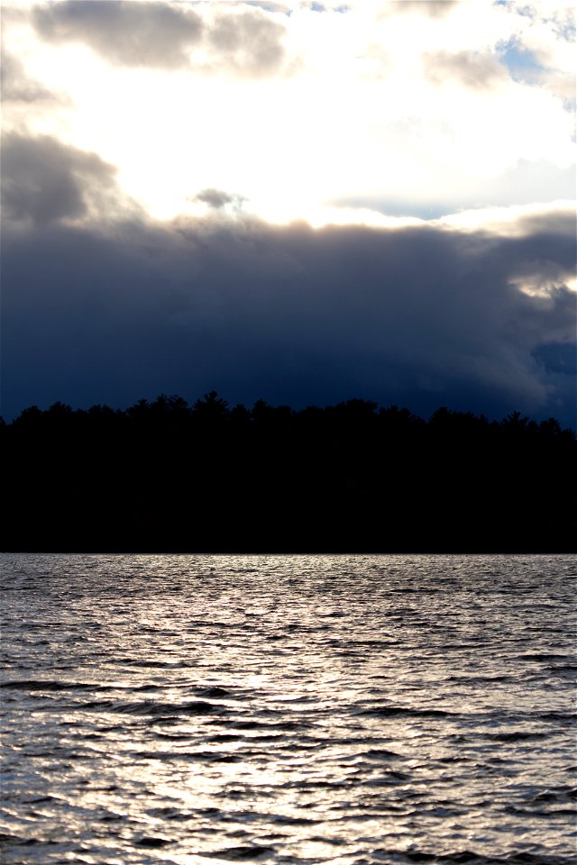 Dark and Light Over Lake