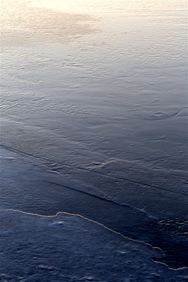 Glaze Ice on Lake photo