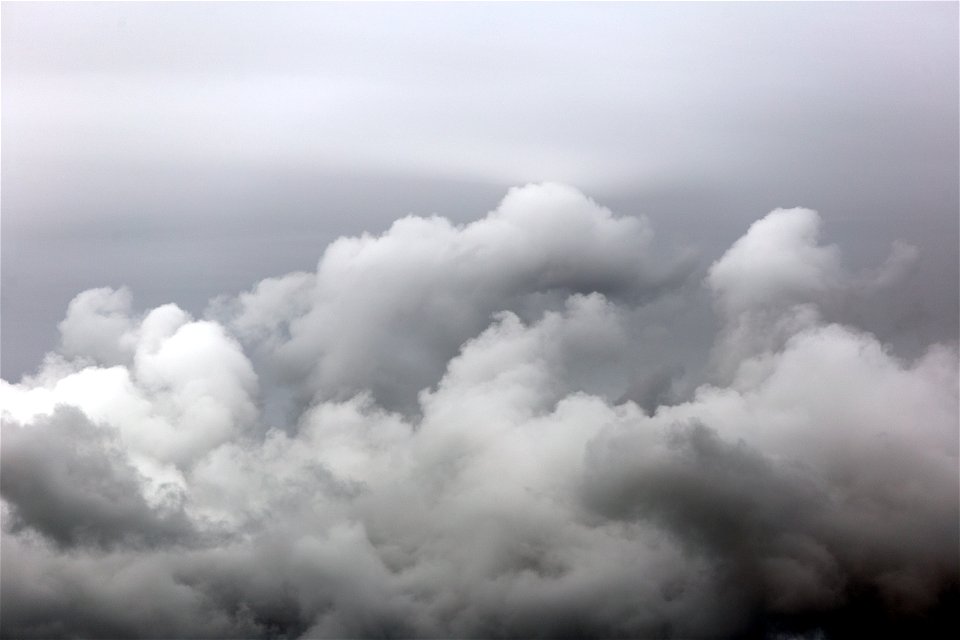 Cold Clouds in Black and White photo