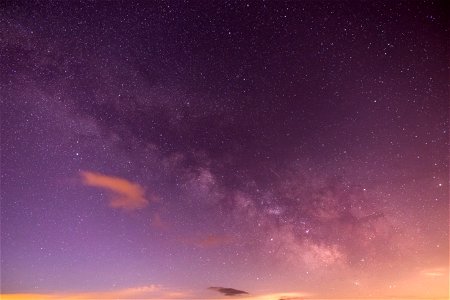 Purple-to-Pink Milky Way photo