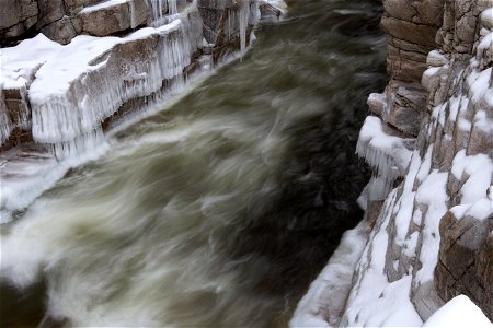 Rushing Icy Water photo