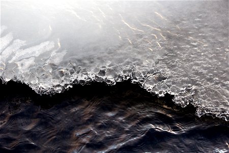 Ice Crystals on Water’s Edge photo