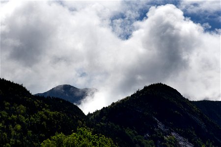 Low Clouds Weaving Between Mountaintops photo