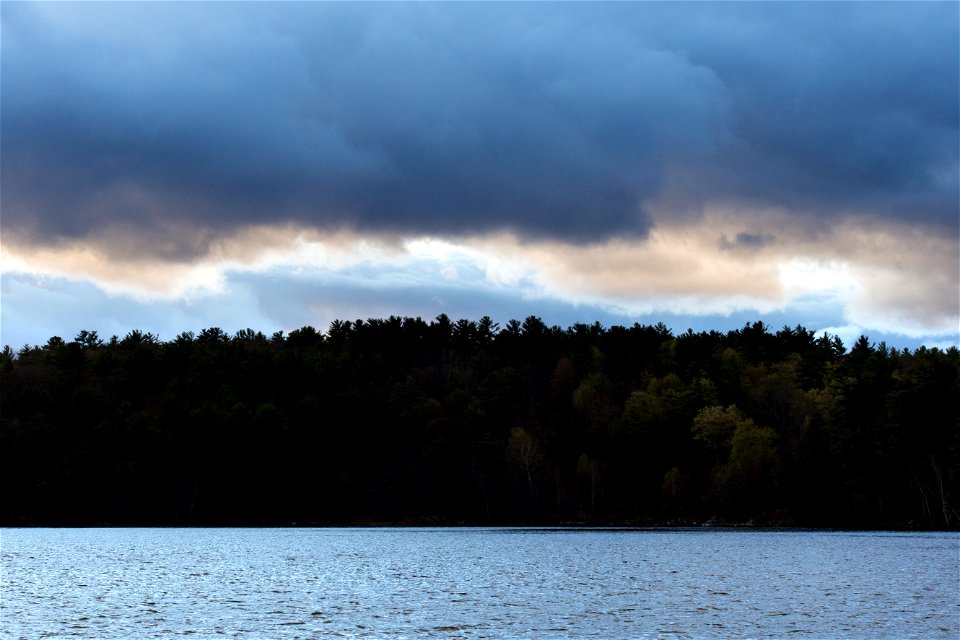 Clouds Hanging Over Island photo