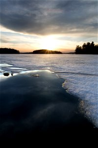 Sunset on Thin Ice photo