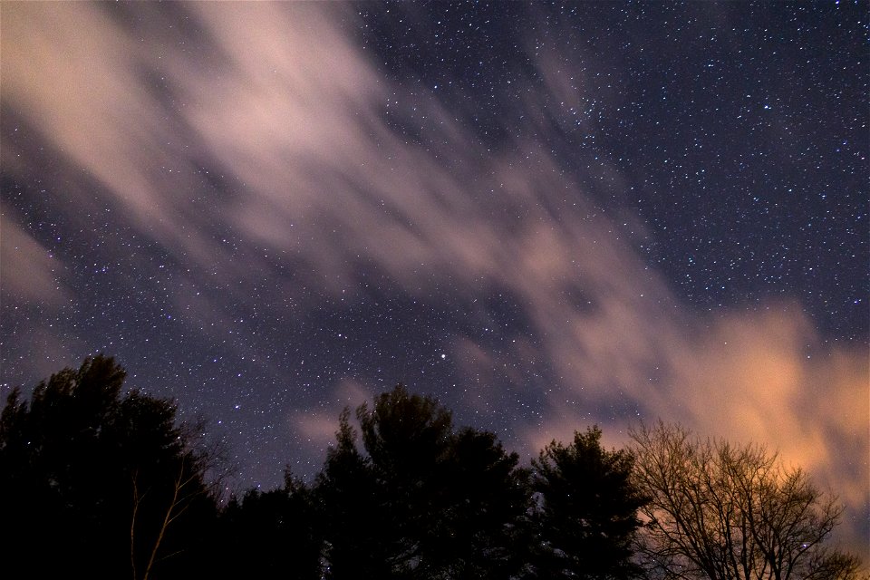 Clouds Moving Through Space