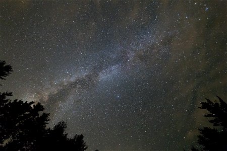Milky Way Streaking Across the Sky photo