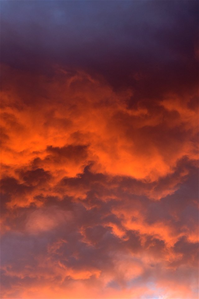 Warm Sunset Clouds photo