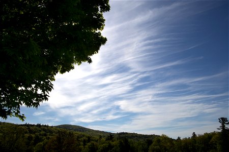 Cirrus Clouds Over Landscape photo