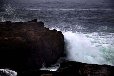 Waves Crashing on the Rocks photo