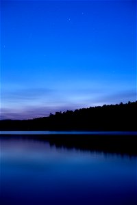 Subtle Blue Twilight Reflections photo