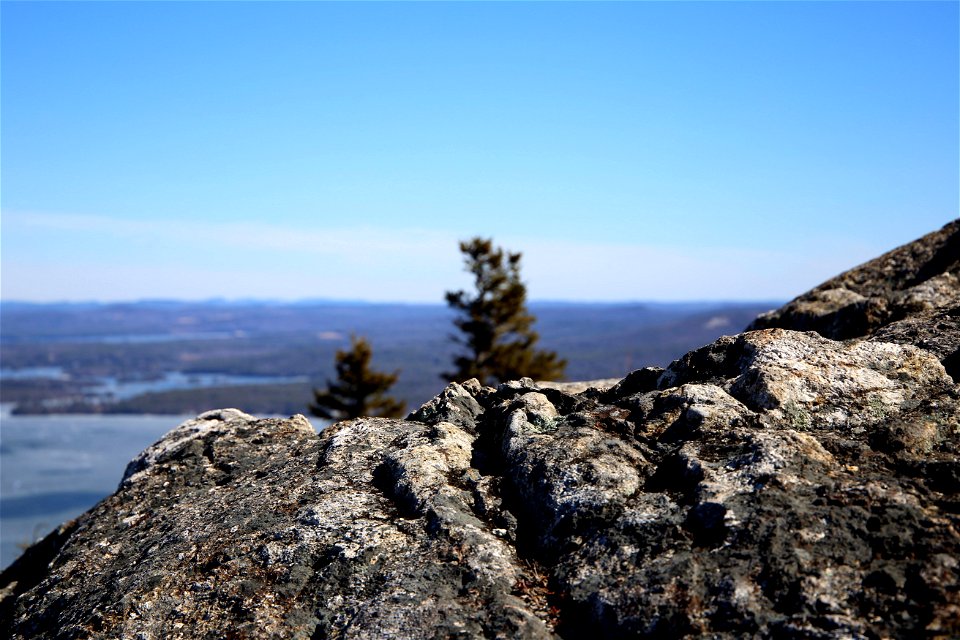 Looking Over a Rocky Crest