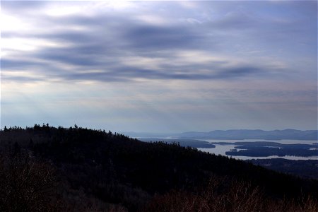 Cloudy View From the Top of the Mountain photo