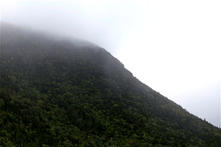 Fog Descending on the Mountainside photo