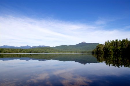 Peaceful Mountain Landscape Reflections photo