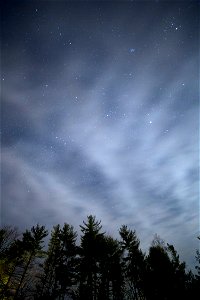Stars Shining Through Thin Clouds photo