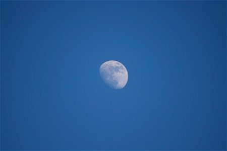 Moon in a Blue Sky photo