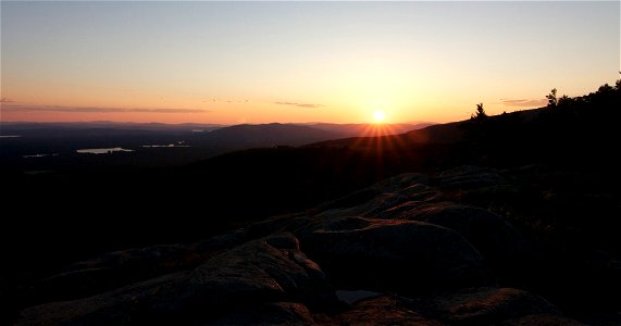 Sunburst From a Mountaintop photo