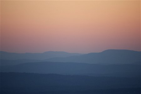Pastel Sky and Mountains photo