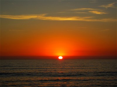 Warm Ocean Sunset photo