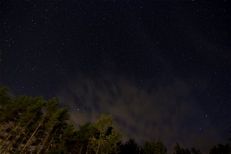 Dark Night Sky and Stars photo