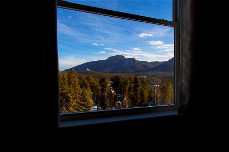 Mountains And Forest View From Window photo