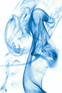 Blue smoke photo