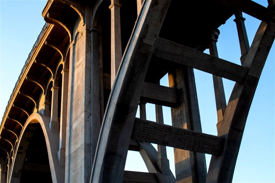 Close Up Of Viaduct Bridge Abutment