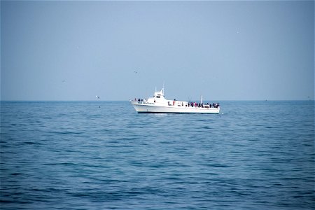 Multiple People In Yacht On Water photo