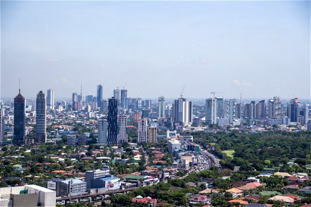 Skyline Of Urban Area In Manila
