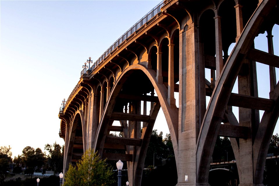 Viaduct Bridge With Small Arches