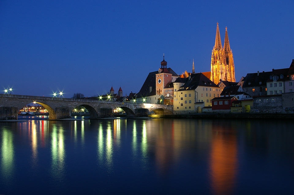 Urban night evening photo