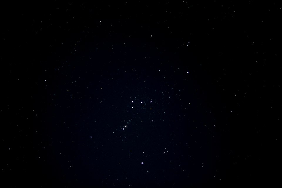 Orion’s Belt Constellation In Night Sky photo