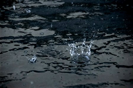 Drops Hitting Water Surface