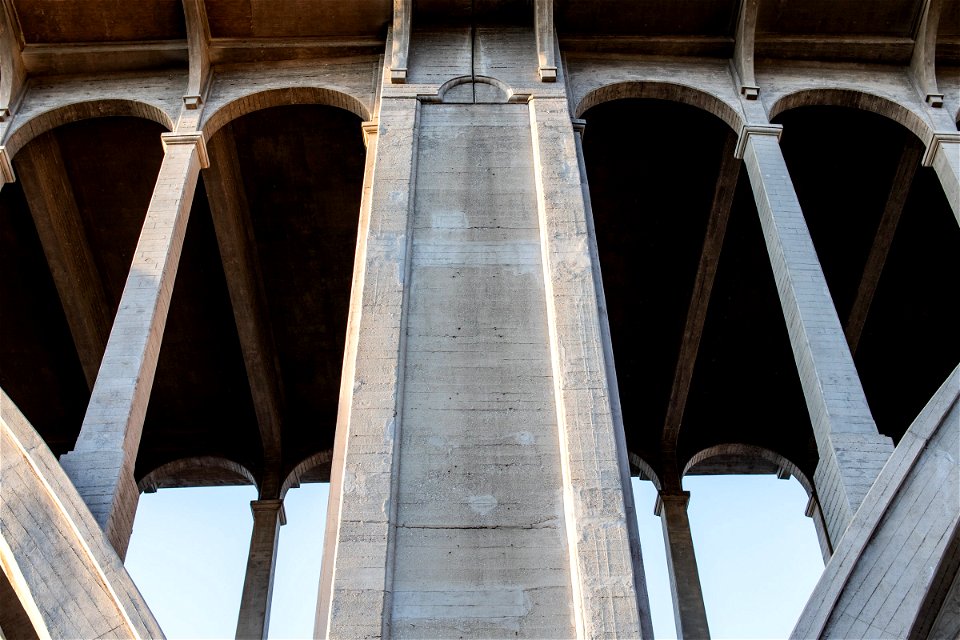 Tall Concrete Archways