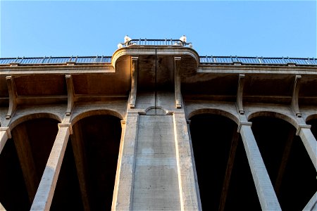 Concrete Building With High Arches