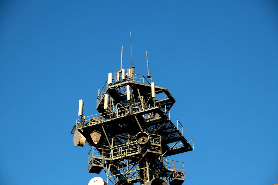 Metal Structure Against Clear Blue Sky