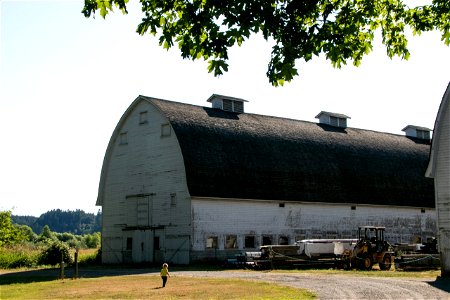 Heavy Equipments And Materials Near Gothic Barn photo