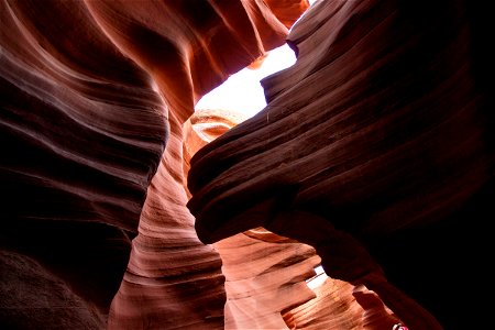 Sunlight On Jagged Edges Of Lower Antelope Canyon Walls photo