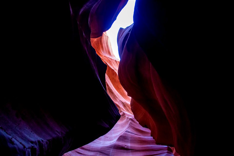 Partly Shaded Corridors In Lower Antelope Canyon