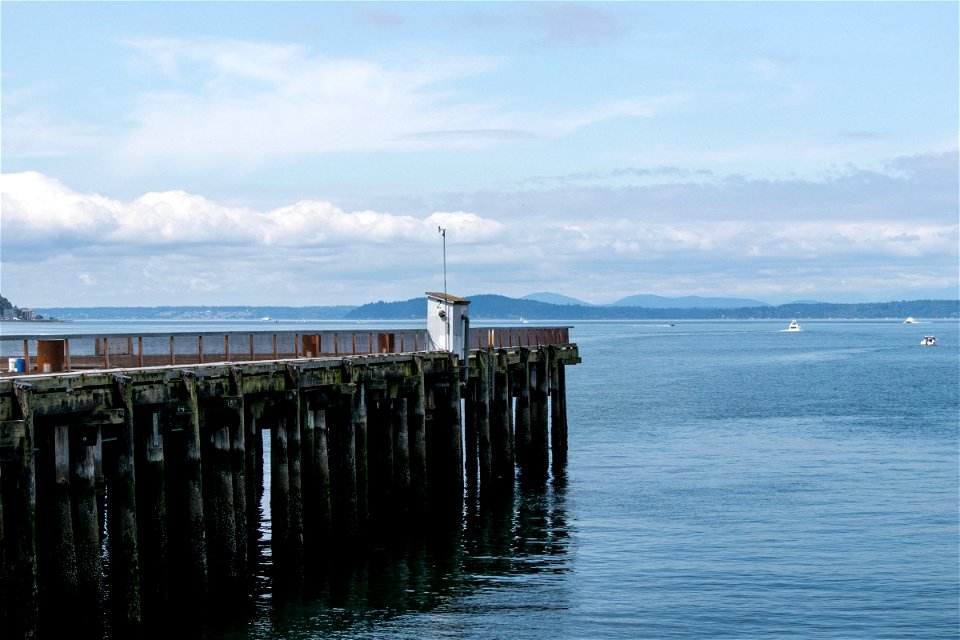 Small Cabin On Pier Projecting Into Water photo