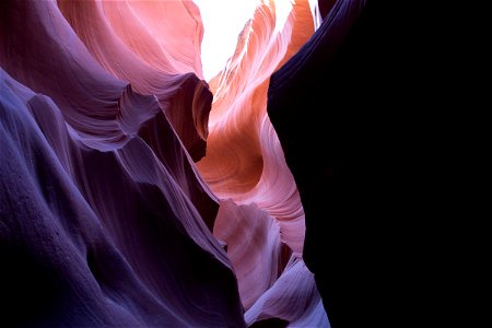 Light Illuminating Lower Antelope Canyon Textured Walls photo
