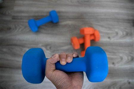 Left Hand Holding Dumbbell
