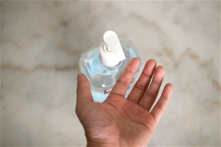Left Hand Under Sanitizer Bottle Nozzle