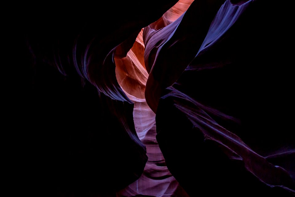 Sunlight Through Opening In Lower Antelope Canyon photo
