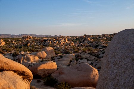 Different Sized Boulders In Joshua Tree National Park photo