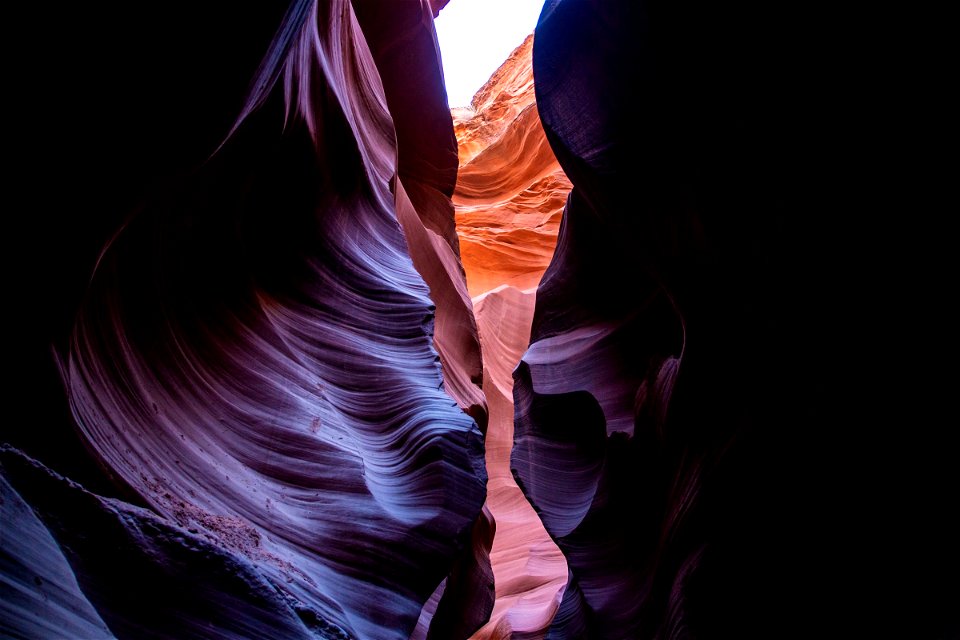 Light Through Opening In Lower Antelope Canyon photo