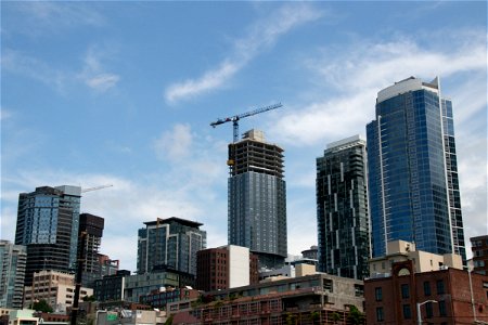 Buildings Under Construction In City photo